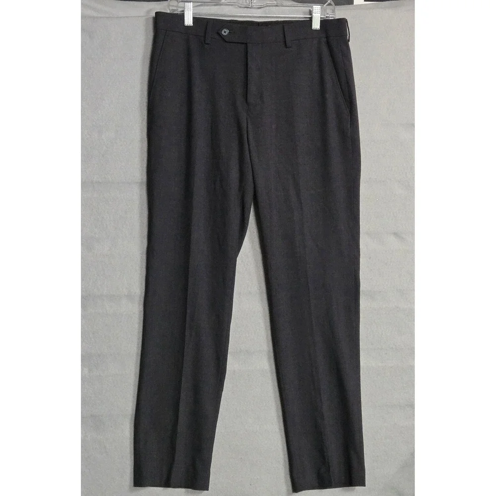 Calvin Klein Skinny Fit Dress Pants Men's 32x30 Charcoal Gray Recycled Stretch